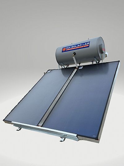 W-H Solar Lab Ηλιακός θερμοσίφωνας 160lt/3m² Glass Διπλής Ενέργειας