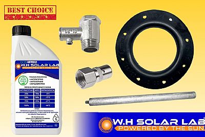 Αντιψυκτικό Υγρό 1L W.H Solar Lab - Σετ Συντήρησης Ηλιακού Θερμοσίφωνα Φλάτζα Φ160/8 τρύπες