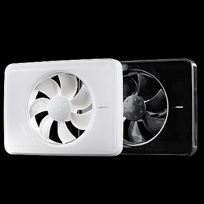 Fresh Intellivent 2.0 εξαεριστήρας μπάνιου επιτοίχιος black 100mm-125mm