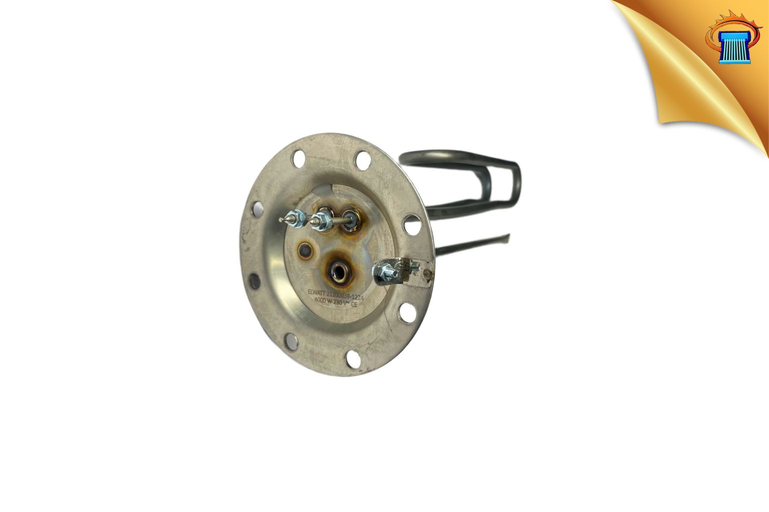 Αντίσταση Φ120 8 τρύπες INOX γυριστή